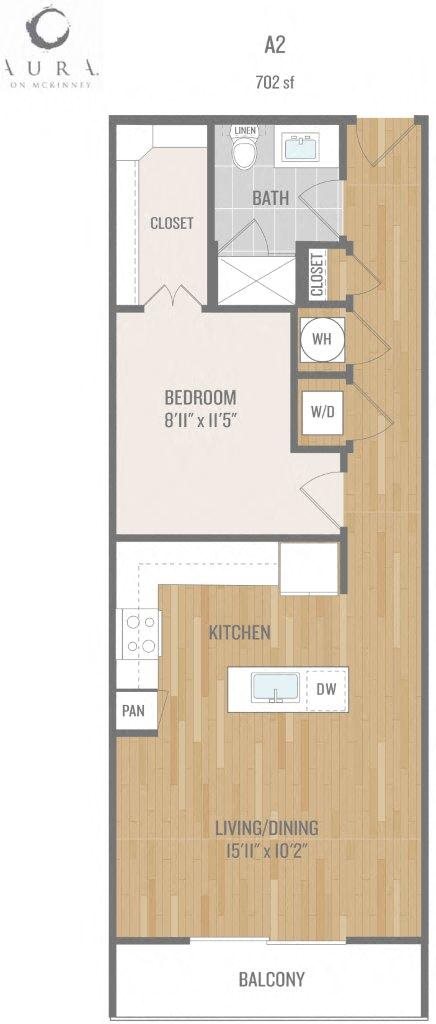Aura On Mckinney Apartments A2 Floor Plan Aura On Mckinney Apartments A2 Floor Plan